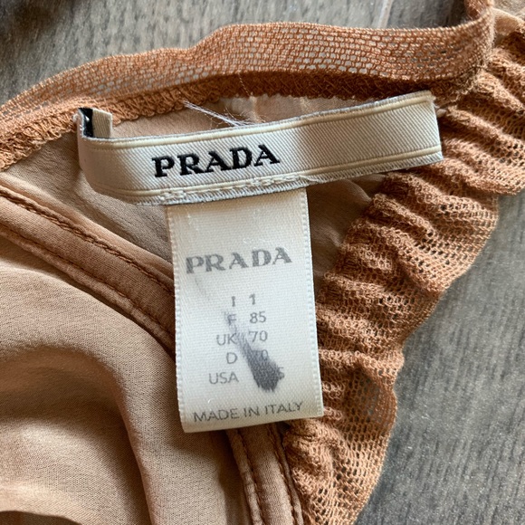 Prada silk bra (Sz 32) - Picture 3 of 12